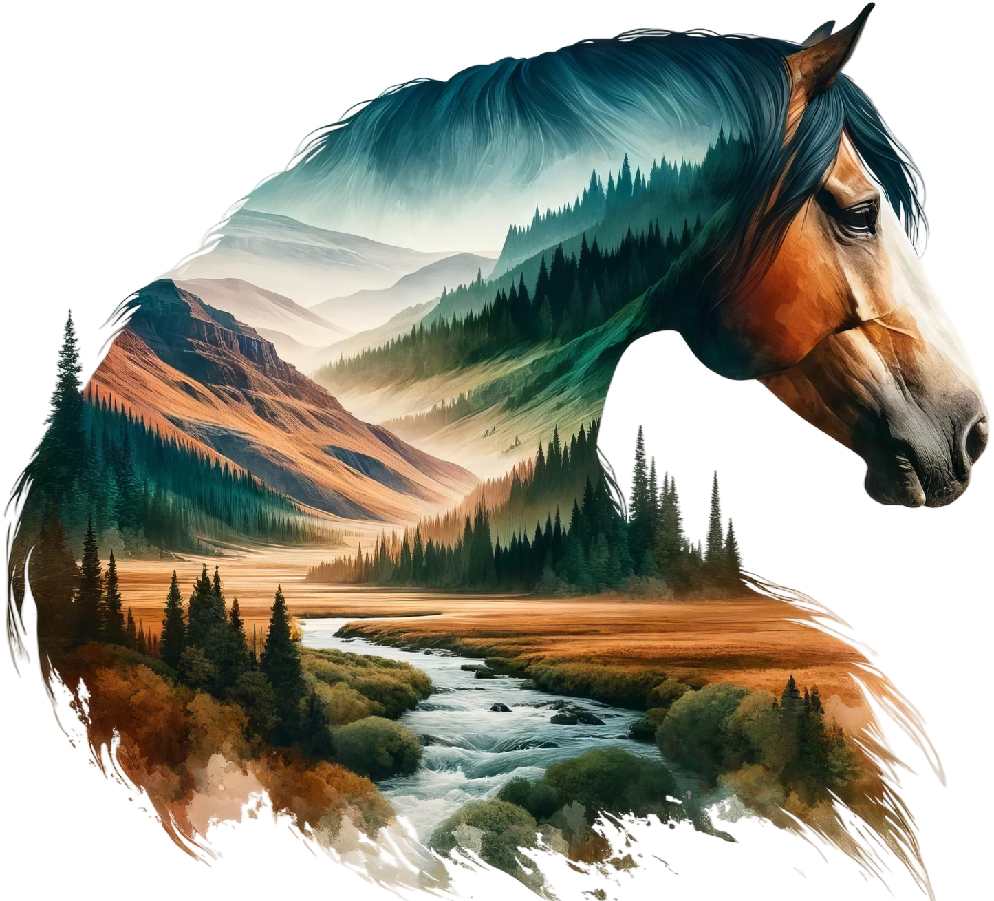 Wildpferdköpfe