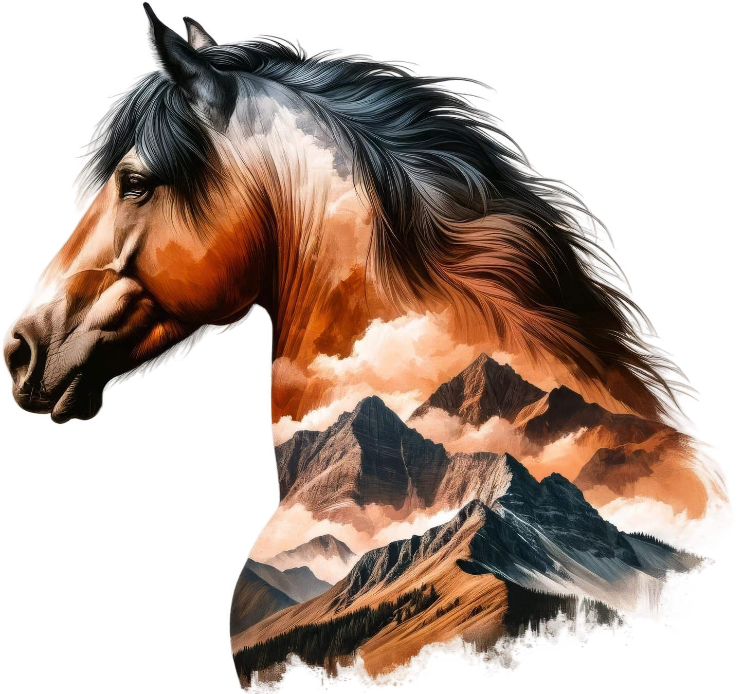 Wildpferdköpfe