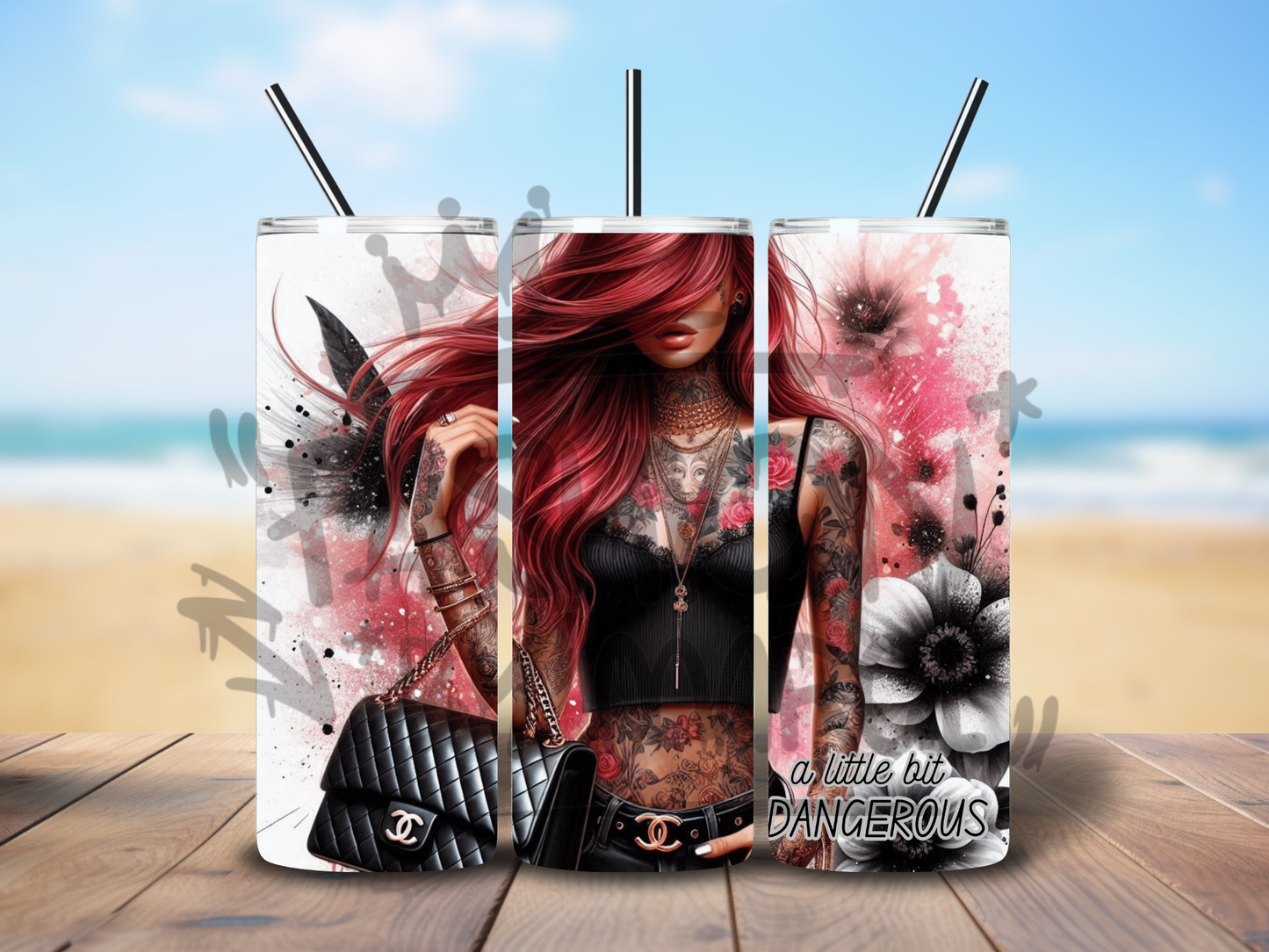 Tumbler Red Hair Girl