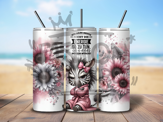 Tumbler "Energie Zebra"