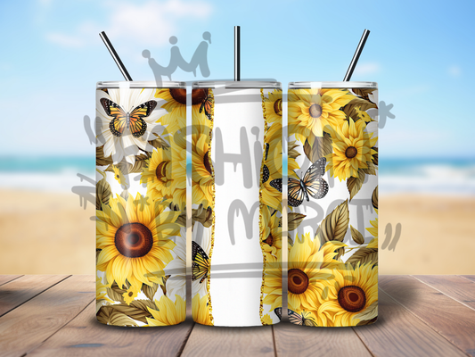 Tumbler "Sonnenblumen" personalisierbar