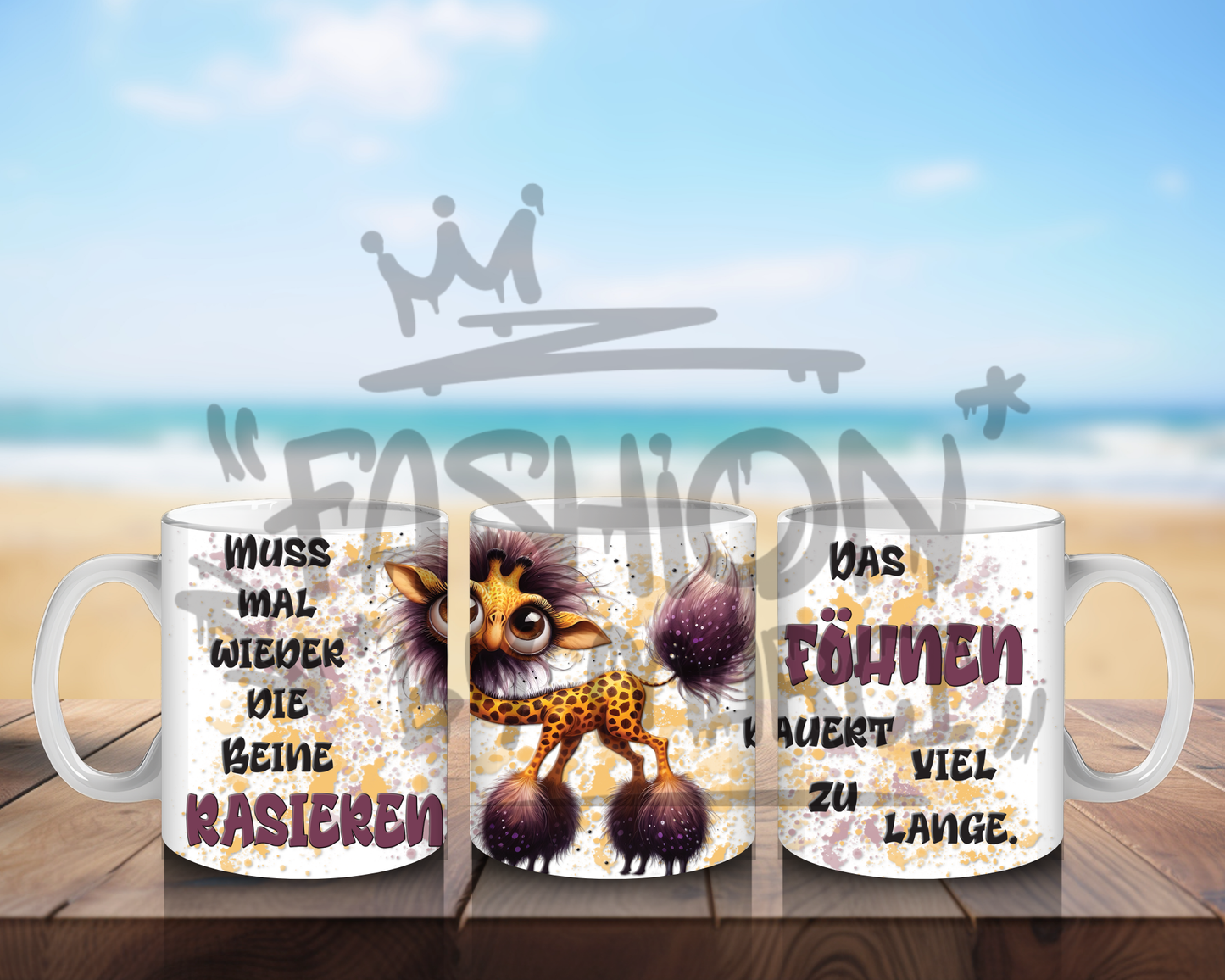 Tasse Giraffe mit Spruch